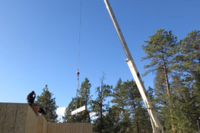 Setting Beams on a New Build | Fairplay, Colorado